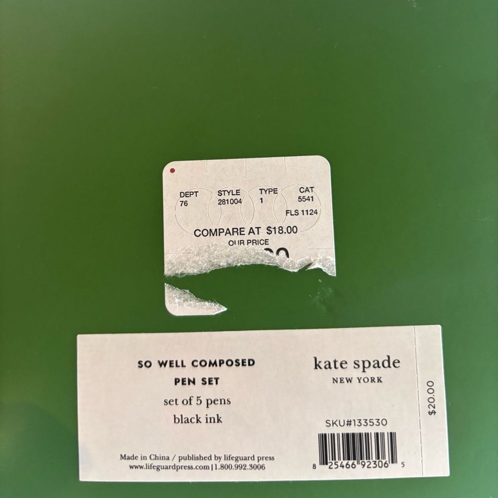 Kate Spade So Well Composed Pen Set - Green - Picture 2 of 2